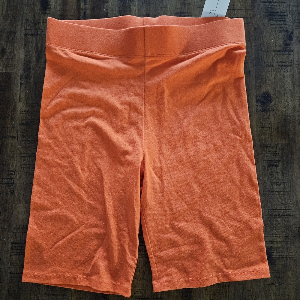 Forever 21 Orange Bike Legging Shorts